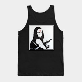 Banksy Mona Lisa Art Tank Top